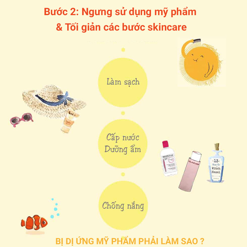 Tối giản các bước skincare khi điều trị dị ứng mỹ phẩm