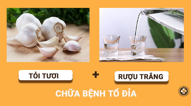 Tỏi kết hợp với rượu trắng giúp tăng hiệu quả điều trị bệnh tổ đỉa