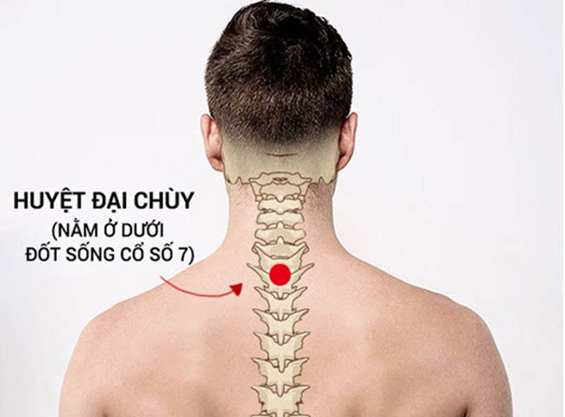 Chữa viêm họng bằng cách bấm huyệt Đại chùy 