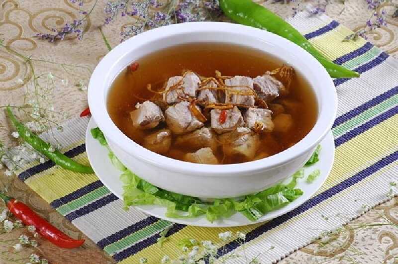Mùi vị khi hầm thịt heo với đồng trùng bọ xít cực kỳ ngon và bổ dưỡng