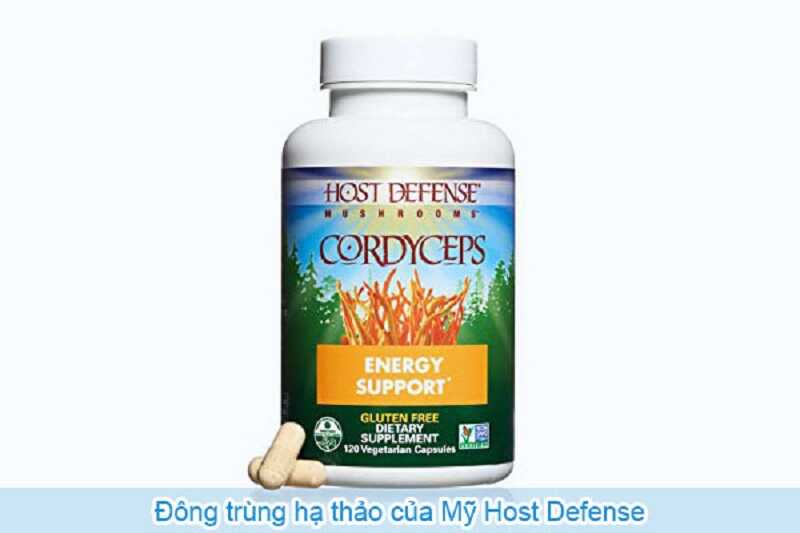 Nguyên liệu chính của Host Defense Cordyceps được nuôi trồng ở dạng hữu cơ