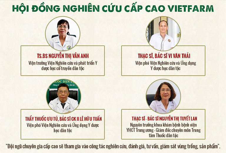 Hội đồng chuyên môn cấp cao trực tiếp nghiên cứu, kiểm định chất lượng đông trùng hạ thảo Vietfarm