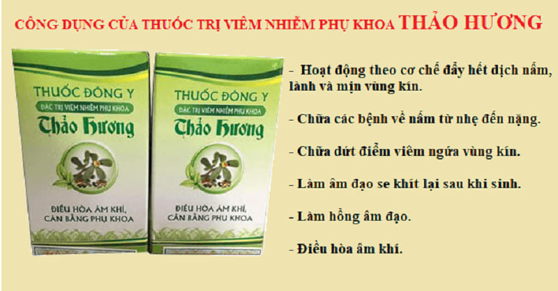 Thuốc chữa viêm nhiễm âm đạo Thảo Hương