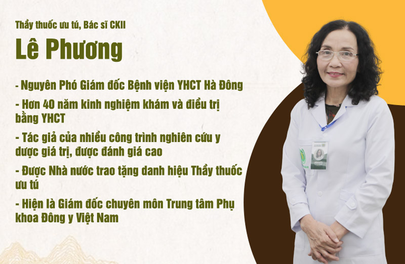 Bác sĩ Lê Phương có hơn 40 năm kinh nghiệm điều trị bằng YHCT