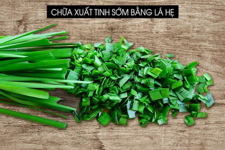 Chữa xuất tinh sớm bằng lá hẹ là một mẹo dân gian điều trị phổ biến