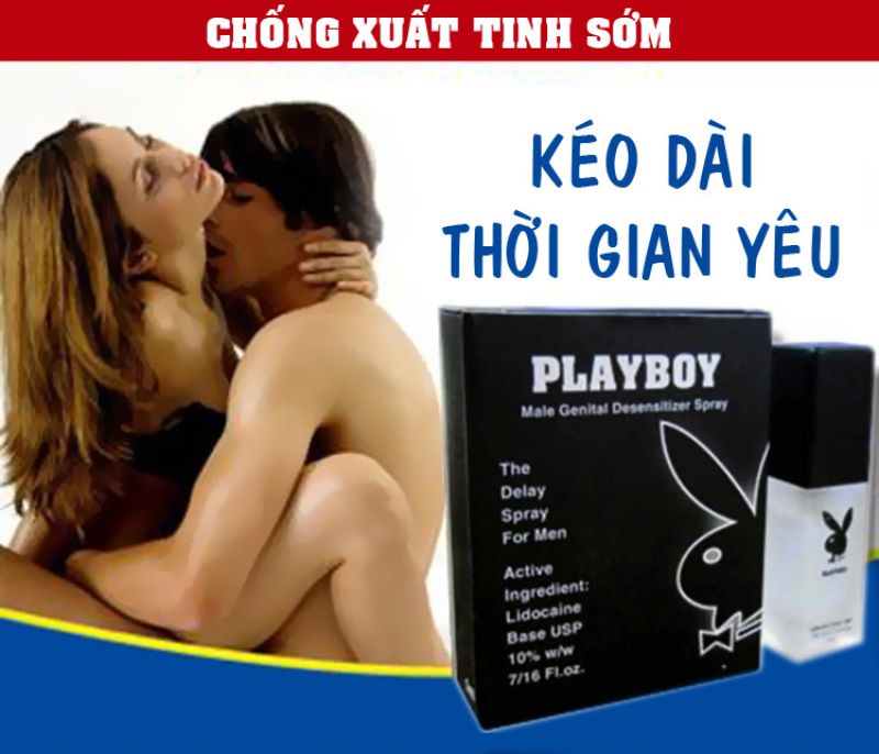 Playboy - Thuốc chống xuất tinh sớm của Mỹ được nhiều người ưa chuộng