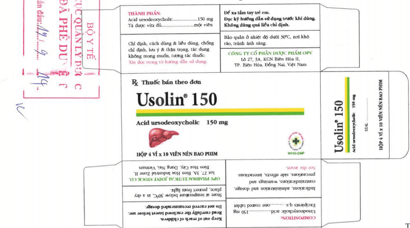 Usolin 150 giúp ngăn ngừa sự hình thành phát triển của sỏi mật