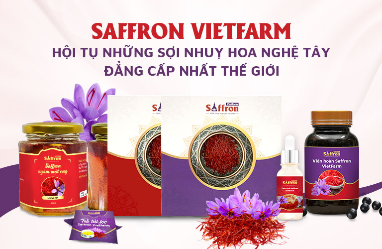 Saffron Vietfarm phân phối đa dạng các sản phẩm nhụy hoa nghệ tây chất lượng