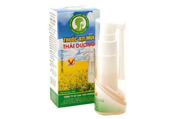 Thuốc xịt mũi Thái Dương chuyên trị nghẹt mũi