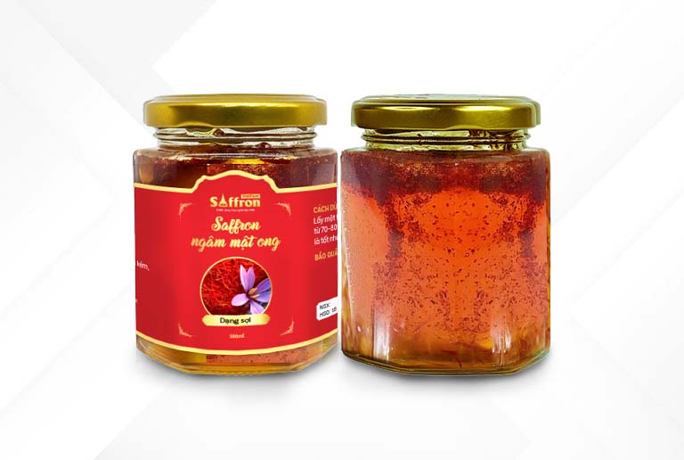 Saffron ngâm mật ong hoa oải hương cao cấp của Vietfarm