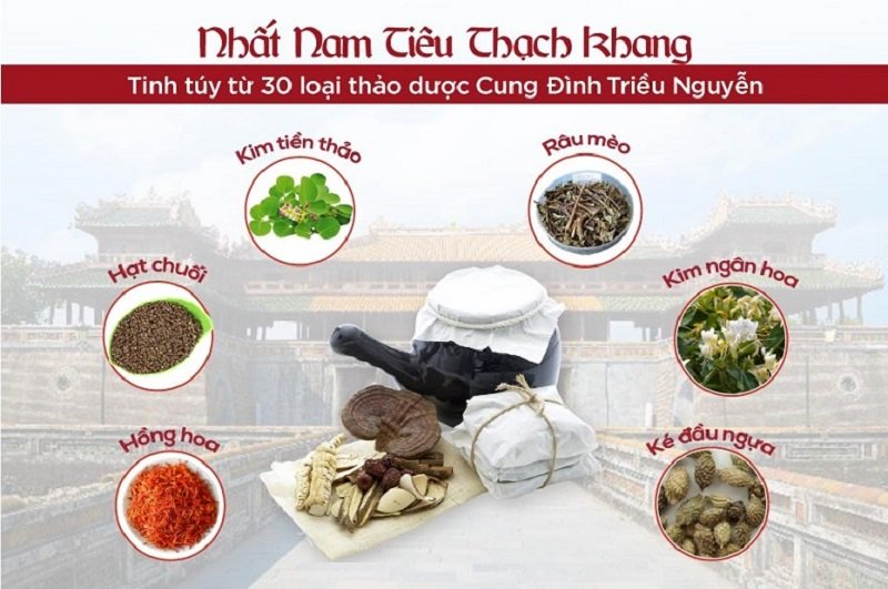 Thành phần bài thuốc Nhất Nam Tiêu Thạch Khang đặc trị sỏi thận