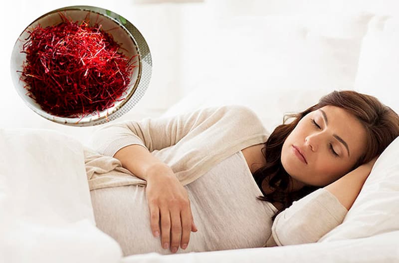 Mẹ bầu không nên sử dụng saffron vào buổi tối, nhất là trước khi đi ngủ