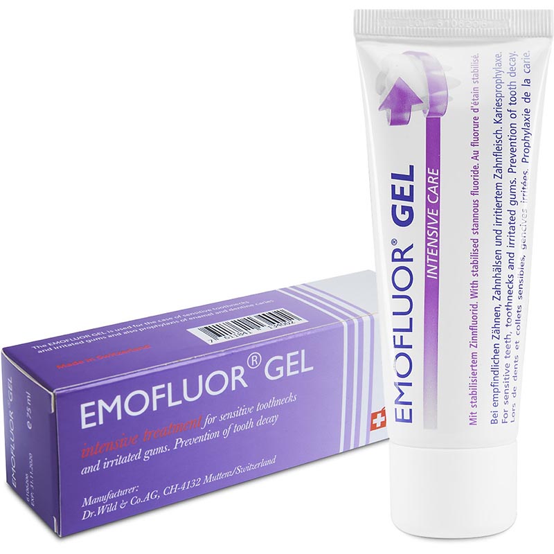 Emofluor Gel là dược phẩm của Thụy Sĩ và đã được cấp phép lưu hành ở nhiều quốc gia trên thế giới