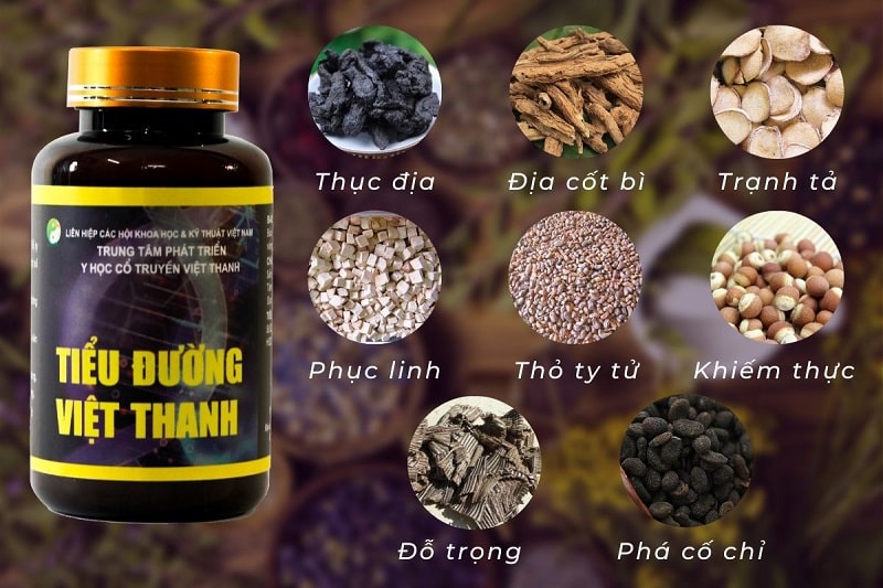 Thành phần của thuốc trị tiểu đường Việt Thanh