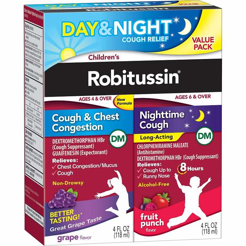 Thuốc trị ho của Mỹ cho người lớn Robitussin Child Cough & Chest