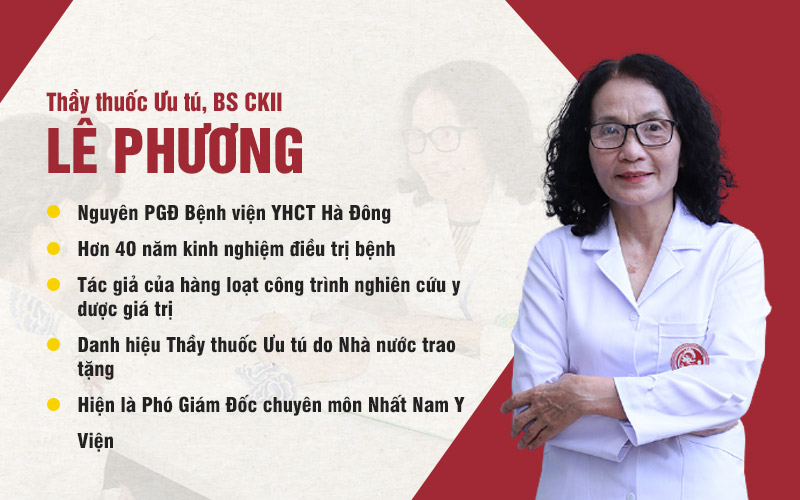 Bác sĩ Lê Phương có hơn 40 năm kinh nghiệm khám, điều trị bệnh bằng y học cổ truyền