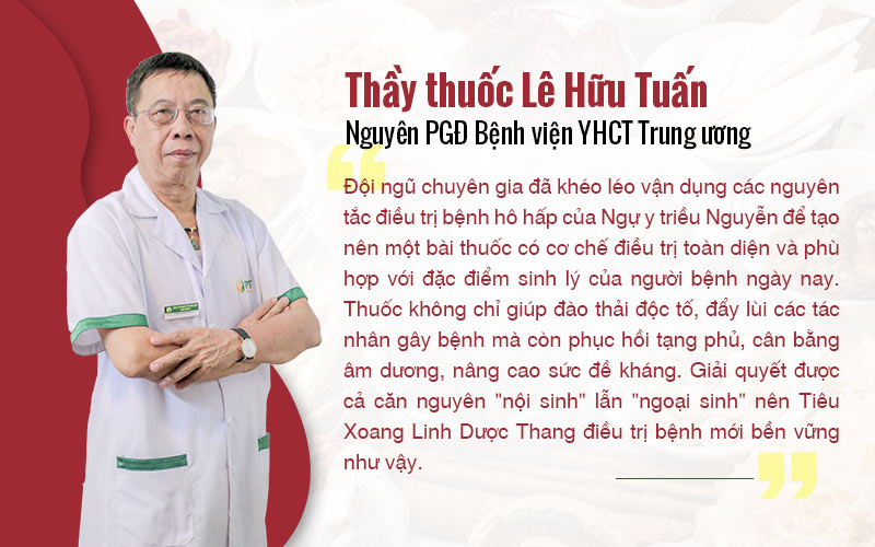 Bác sĩ Tuấn đánh giá cao về cơ chế điều trị của Tiêu xoang linh dược thang