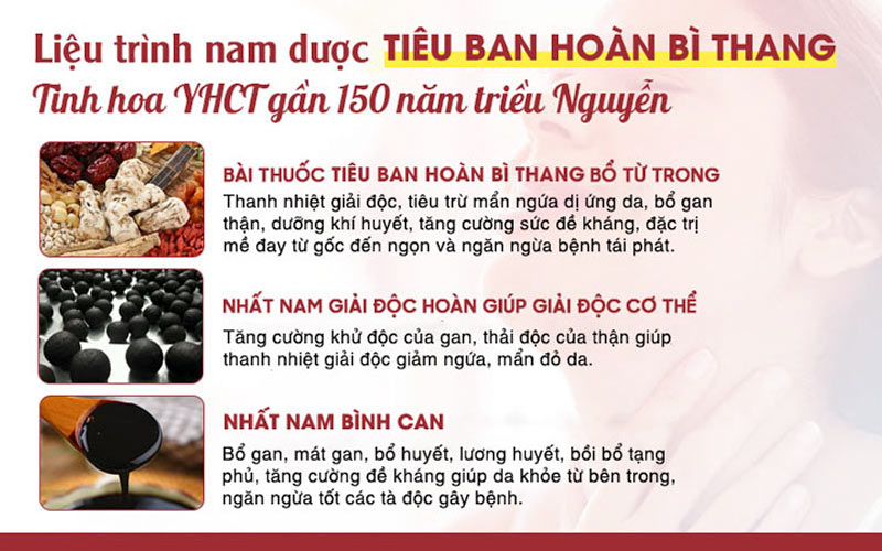 Liệu trình thuốc điều trị mề đay tại Nhất Nam Y Viện