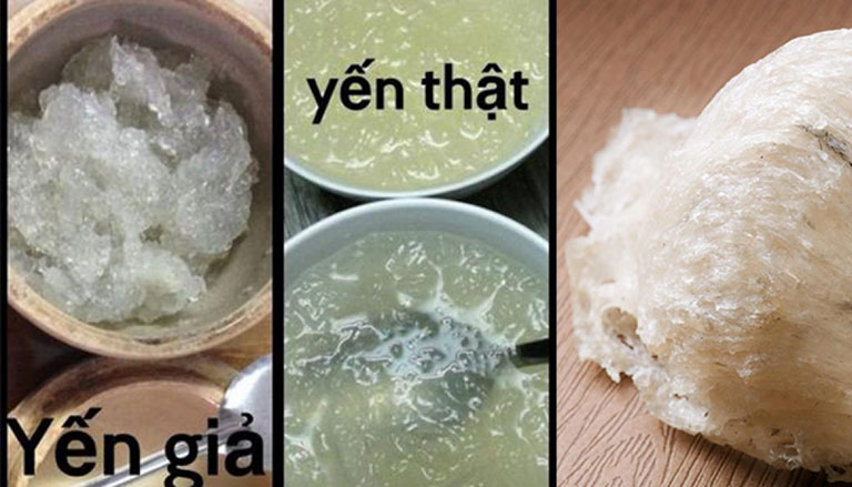 Phân biệt yến thô thật - giả