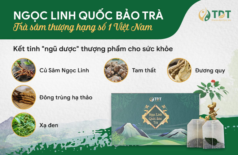 Thành phần chính trong từng gói Ngọc Linh Quốc Bảo Trà