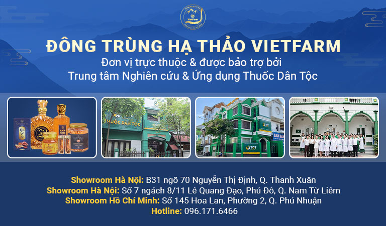 Đông trùng hạ thảo Vietfarm trực thuộc Trung tâm Thuốc Dân Tộc