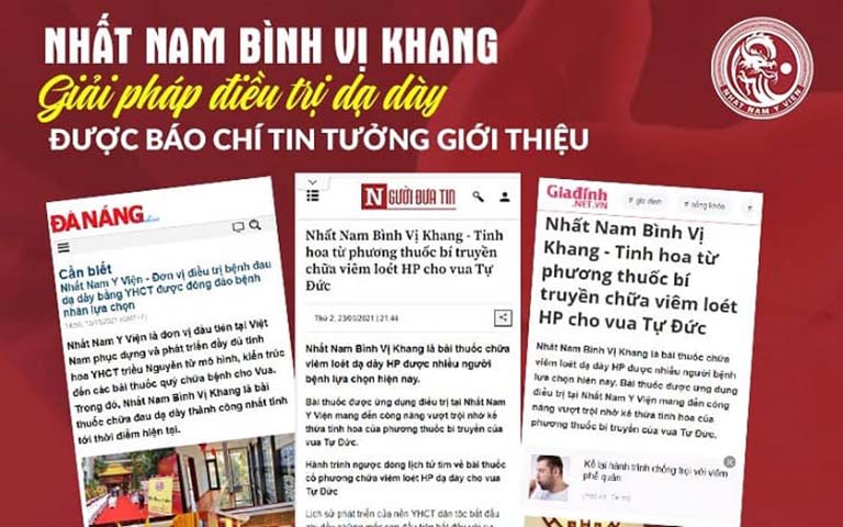 Nhất Nam Bình Vị Khang được báo chí đưa tin về hiệu quả