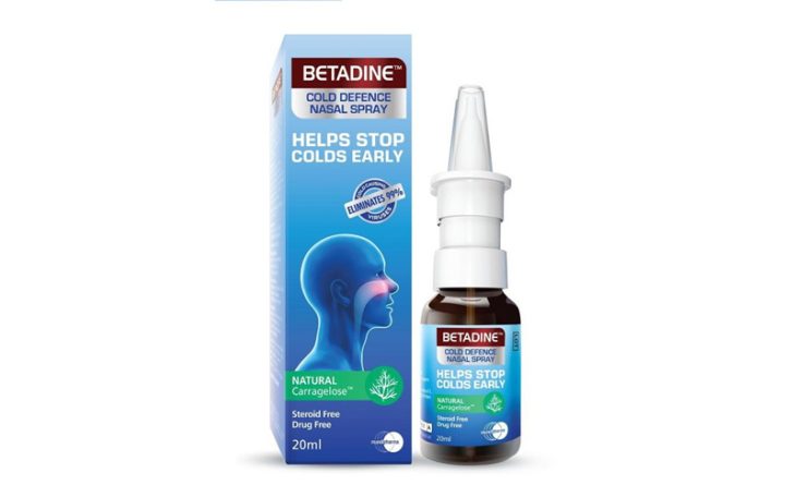 Xịt mũi Betadine Cold Defence Nasal Spray hiệu quả và lành tính