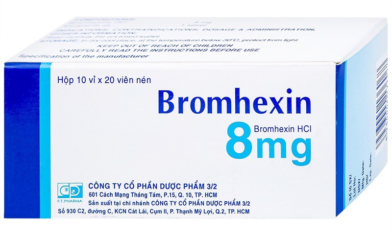 Bromhexin là thuốc long đờm, giúp làm loãng dịch nhầy