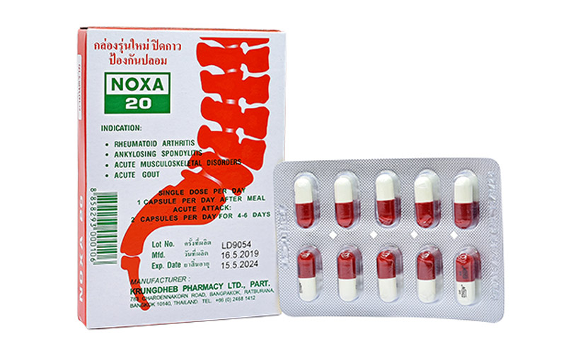 Noxa 20 Krungdheb giúp giảm nhẹ triệu chứng gout